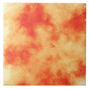 Red Star Cluster Ceramic Tile