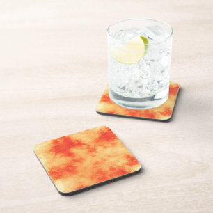 Red Star Cluster Plastic Coaster