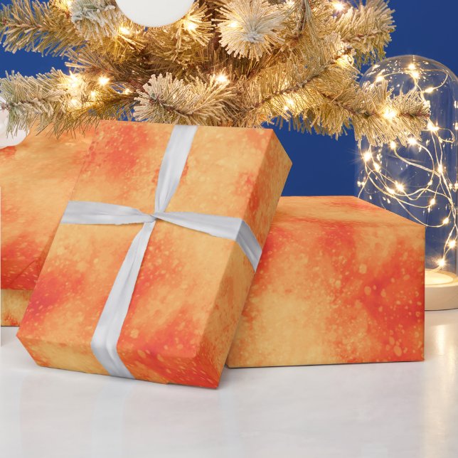 Red Star Cluster Wrapping Paper (Holidays)