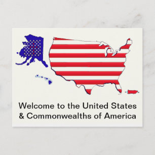 Red star cross flag post card