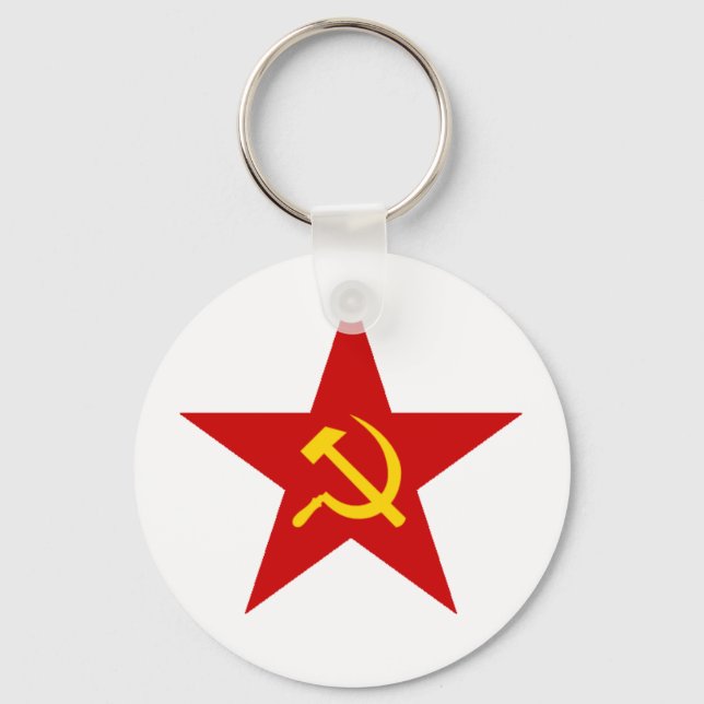 Red Star Keychain (Front)