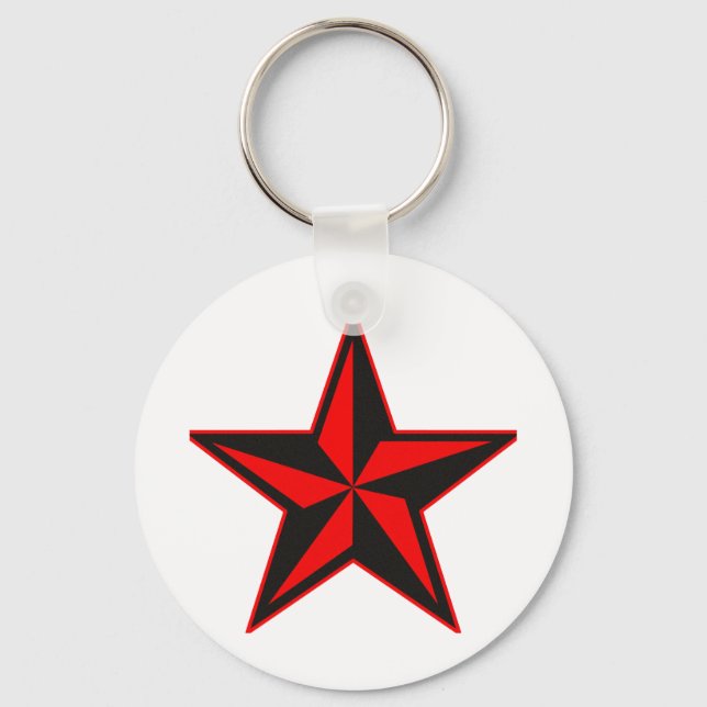 Red Star Keychain (Front)