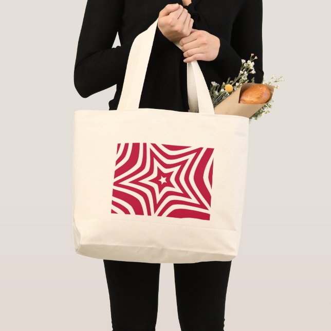 Red Star Large Tote Bag (Front (Product))