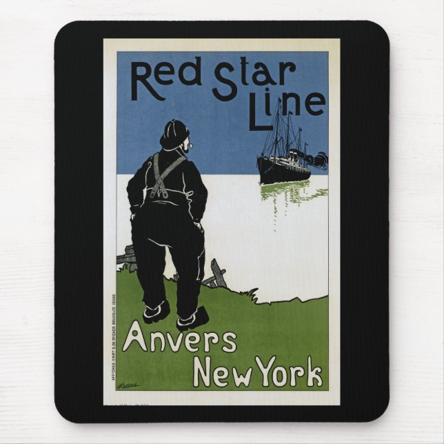 Red Star Line Mouse Pad (Front)