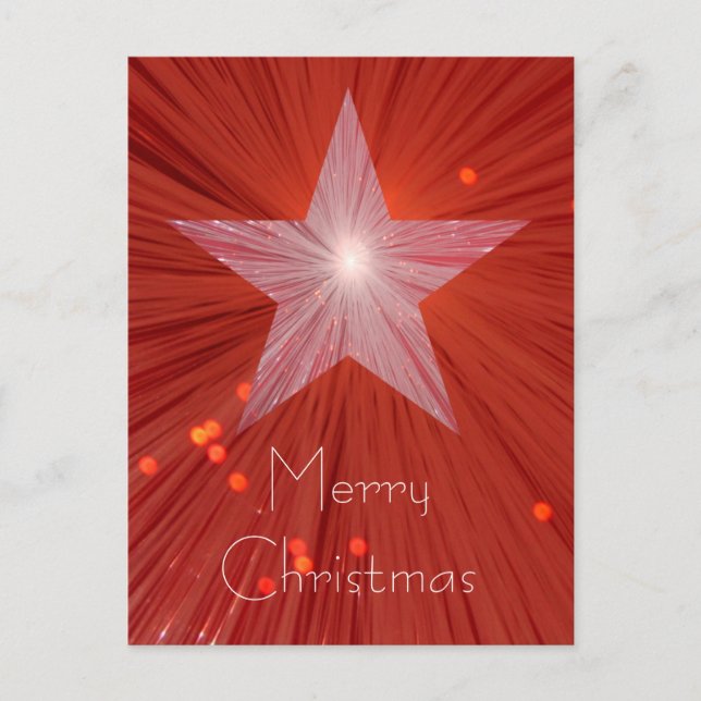 Red Star 'Merry Christmas' postcard (Front)