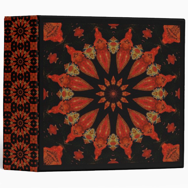Red Star On Black Binder (Front/Spine)