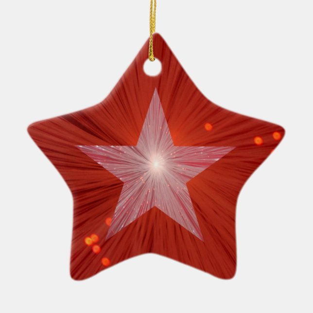 Red Star ornament star shape (Front)