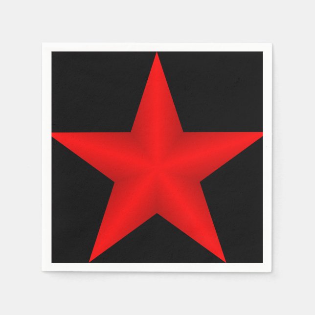 Red Star Paper Napkin (Front)