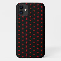 red star pattern on black