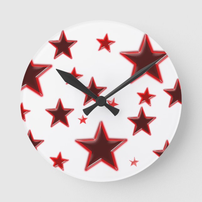 Red Star Round Clock (Front)