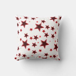 Red Star Throw Pillow