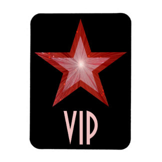 Red Star 'VIP' flexible magnet black