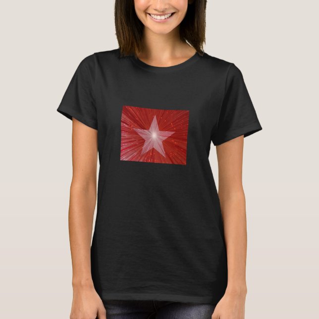Red Star women's t-shirt black (Front)