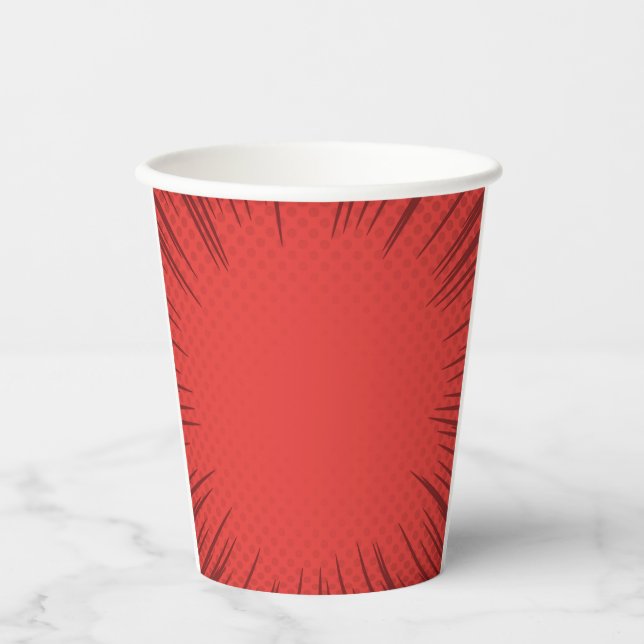 Red Starburst Paper cup (Front)