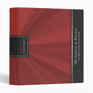Red Starburst Professional Portfolio Binder