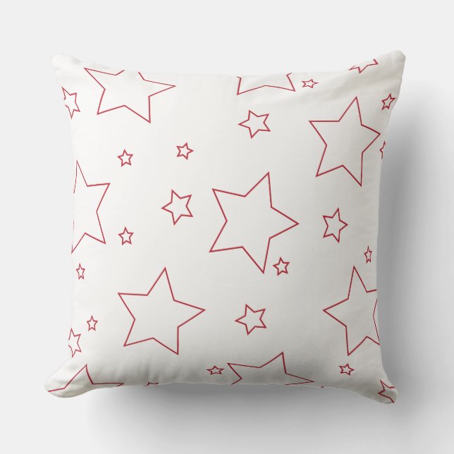 Red Stars 4 juillet Coussin (Recto)