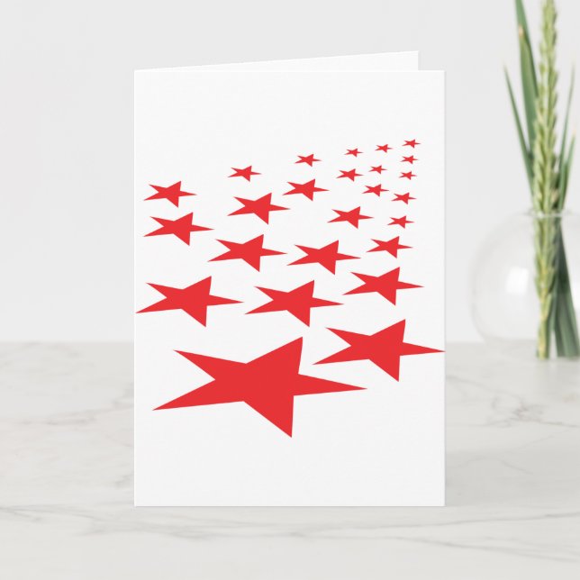 red stars carpet card (Front)