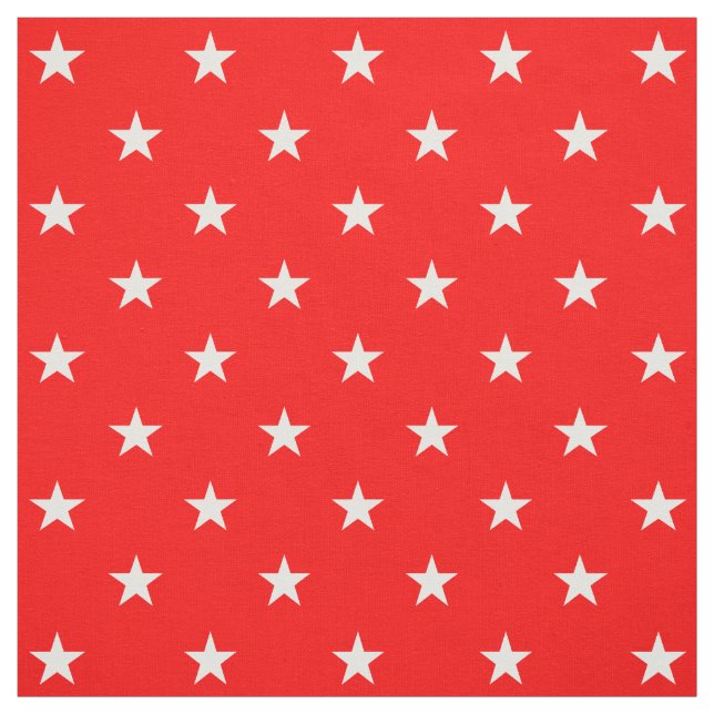 Red Stars Fabric (Swatch)
