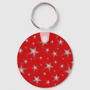 Red Stars keychain red