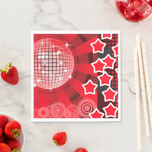 Red Stars Party Napkin