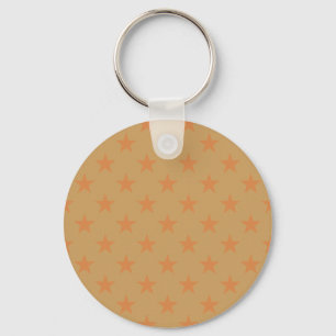 Red stars pattern keychain