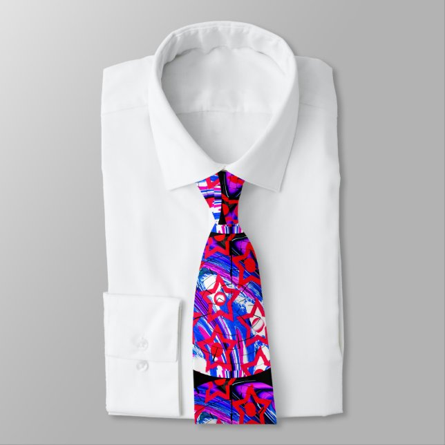 Red stars tie (Tied)