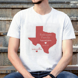 Red State of Texas Family Reunion T-Shirt