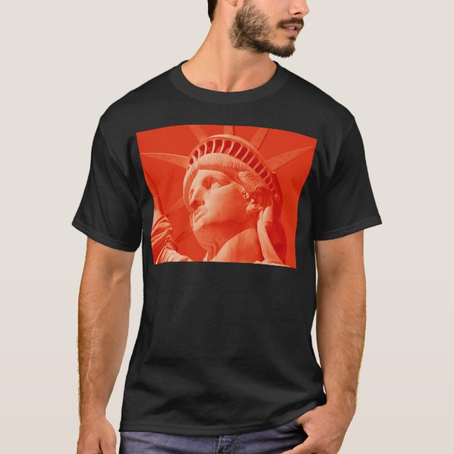 Red Statue of Liberty T-Shirt (Front)