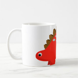 Red Stegosaurus Mug