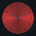 Red Stell Wall Clock<br><div class="desc">Red Stell Wall Clock</div>