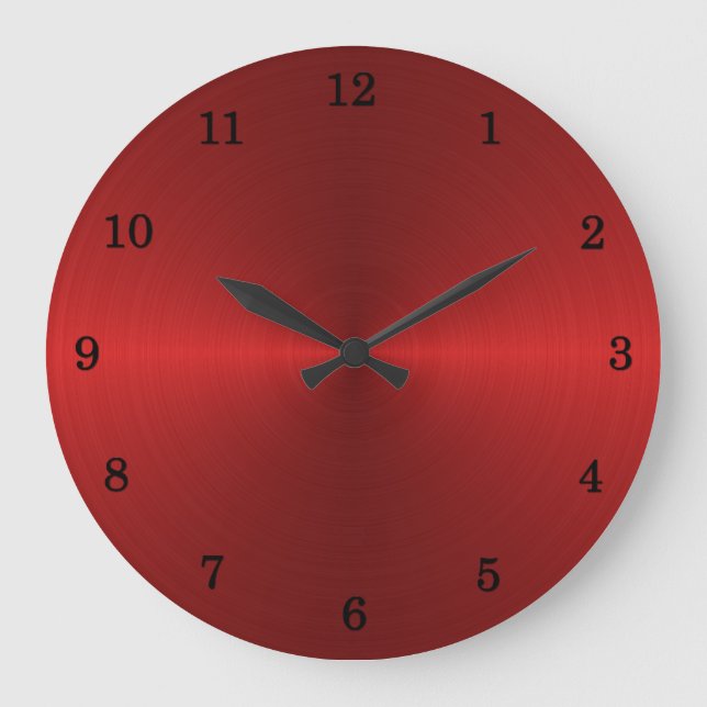 Red Stell Wall Clock (Front)