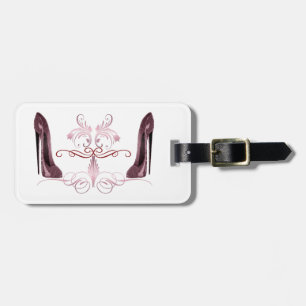 Red Stiletto Shoe's Art Luggage Tag