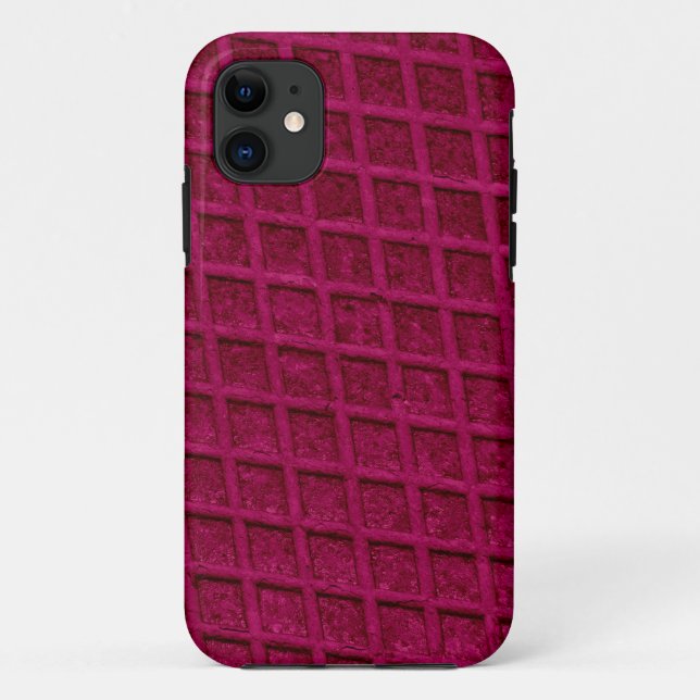 Red Stone Diamond Mosaic | Abstract Art Case-Mate iPhone Case (Back)