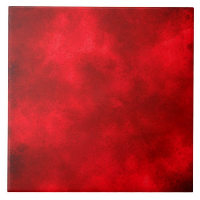 Red Storm Cloud Effect Ceramic Tile (Front)