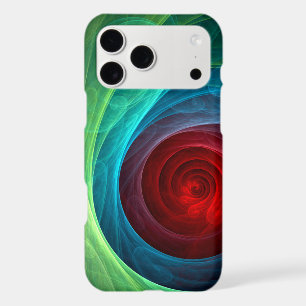 Red Storm Floral Modern Abstract Art Color Pattern