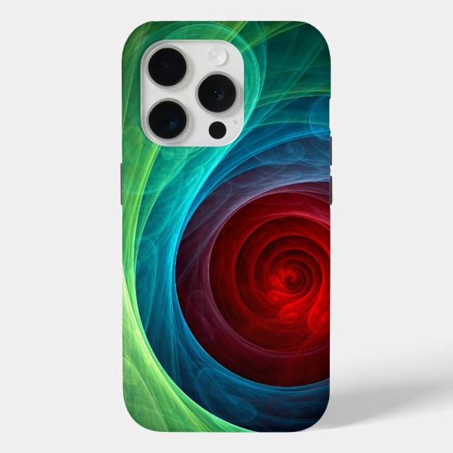 Red Storm Floral Modern Abstract Art Colour Patter Case-Mate iPhone Case (Back)