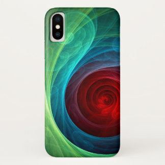 Red Storm Floral Modern Abstract Art Colour Patter Case-Mate iPhone Case