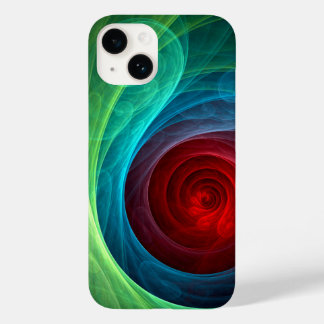 Red Storm Floral Modern Abstract Art Colour Patter Case-Mate iPhone 14 Case