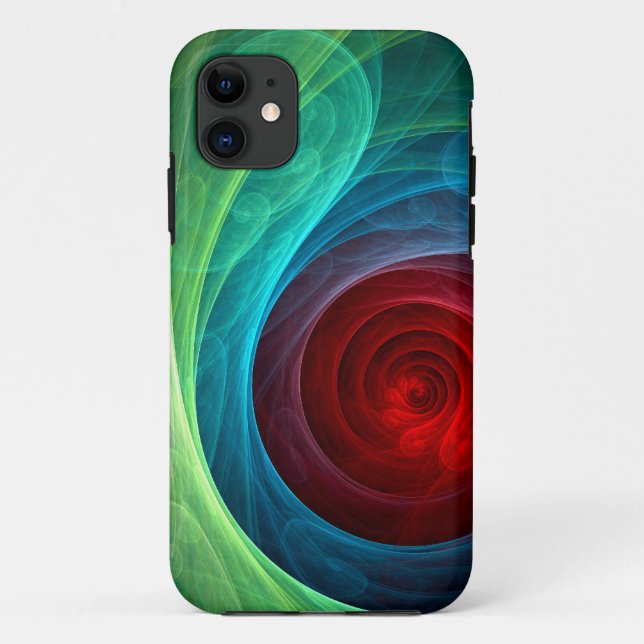 Red Storm Floral Modern Abstract Art Colour Patter Case-Mate iPhone Case (Back)
