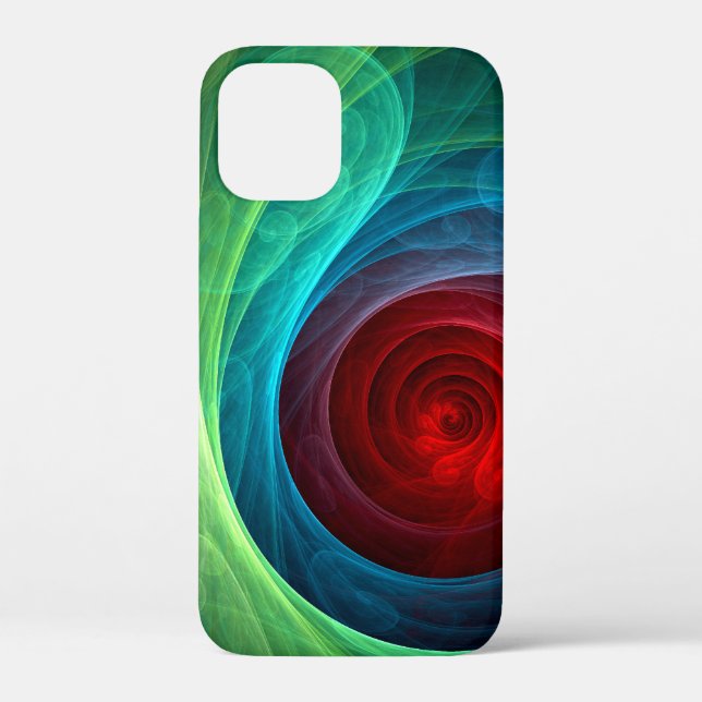Red Storm Floral Modern Abstract Art Colour Patter Case-Mate iPhone Case (Back)