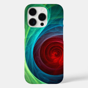 Red Storm Floral Modern Abstract Art Colour Patter iPhone 16 Pro Case