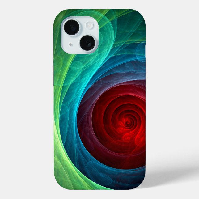 Red Storm Floral Modern Abstract Art Colour Patter Case-Mate iPhone Case (Back)