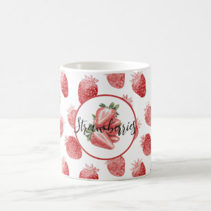 Red Strawberries Fruit Coffee Mug