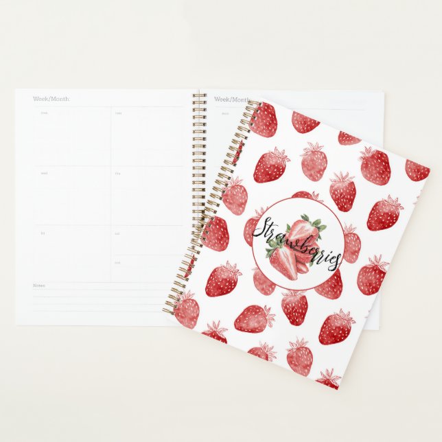 Red Strawberries Fruit   Planner (Display)