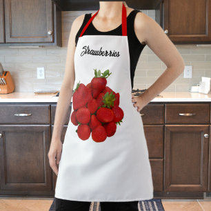 Red Strawberries Photographic Apron