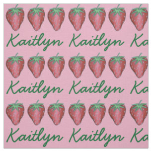 Red Strawberry Berry Summer Berries Fruit Print Fabric