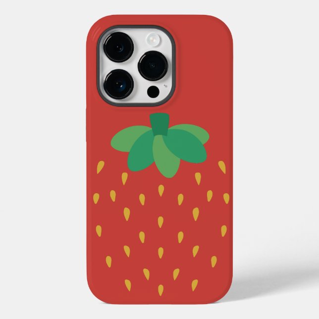 RED STRAWBERRY FRUIT GIRL Case-Mate iPhone CASE (Back)