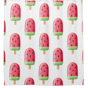 Red Strawberry Ice Cream Pattern