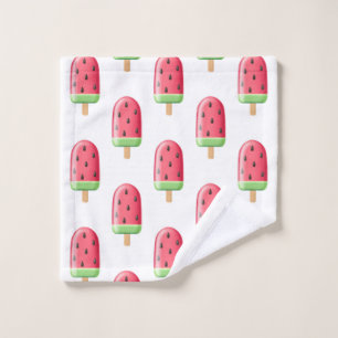 Red Strawberry Ice Cream Pattern