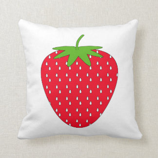 Red Strawberry. Throw Pillow